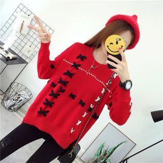 Stitching Long Sweater