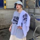 Short-sleeve Beach Printing T-shirt