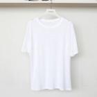 Linen Blend Relaxed-fit T-shirt