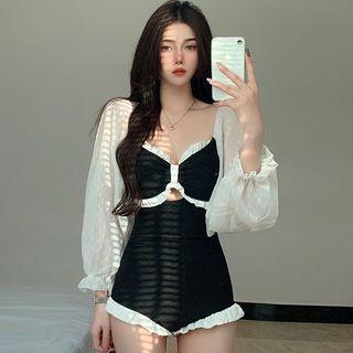 Frill Trim Swimsuit (various Designs)