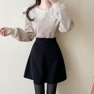 Lace Capelet Sweatshirt