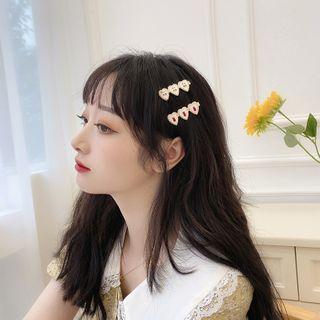 Fruit Applique Heart Hair Clip