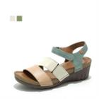 Multicolor Strap Wedge-heel Sandals