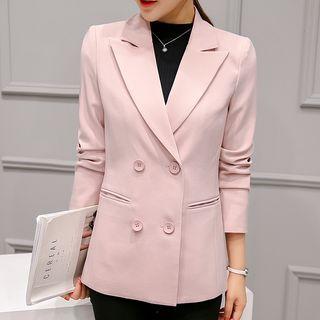 Double-breasted Lapel Blazer