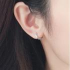 Hoop Stud Earring 1 Pair - Earrings - Silver - One Size
