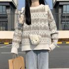 Pattern Sweater Sweater - One Size