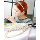 Faux-pearl Twisted Elastic Hair Band