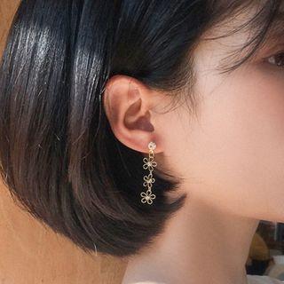 Non-matching Dangle Earring Silver Needle - As Shown In Figure - One Size