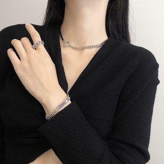 Rhinestone Alloy Ring / Choker / Bracelet