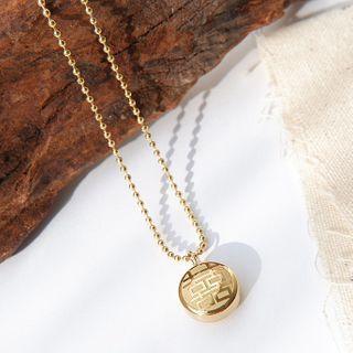 Double Happiness Necklace As Shown In Figure - One Size