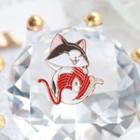 Cat Brooch White - One Size