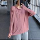 Long-sleeve Hooded Quick Dry T-shirt