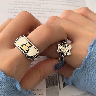 Bear Alloy Open Ring (various Designs)