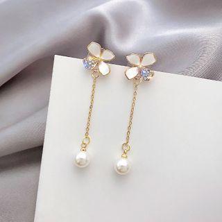 Faux Pearl Drop Earring E2314 - Tassel - One Size