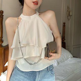 Sleeveless Layered Crop Top