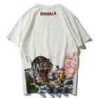 Short-sleeve Godzilla Print Round Neck T-shirt