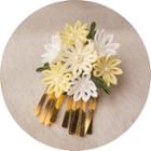Floral Hair Clip Yellow - One Size