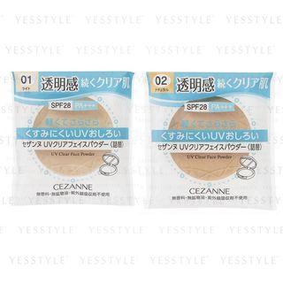 Cezanne - Uv Clear Face Powder Spf 28 Pa+++ Refill - 4 Types