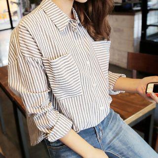 Striped Pocketed Shirt