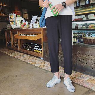 Cropped Straight-fit Sweatpants