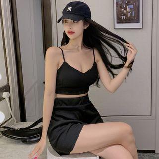 Set: Cropped Camisole Top + Shorts