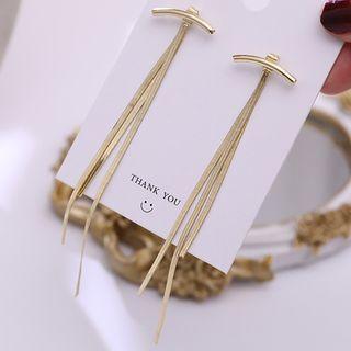 Alloy Fringed Earring 1 Pair - 925silver Earring - One Size