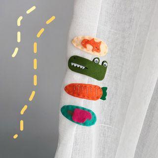 Fabric Animal / Vegetable / Popsicle Hair Clip