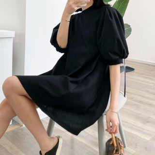 Puff Elbow-sleeve T-shirt Dress