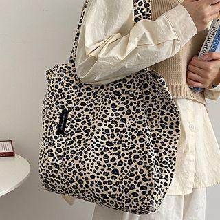 Leopard Print Canvas Tote Bag (various Designs)