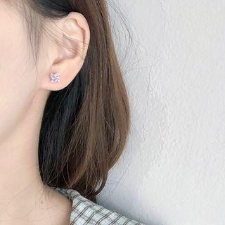 Ceramic Pinwheel Stud Earring