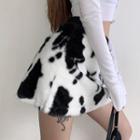 Cow Print Fluffy Dress