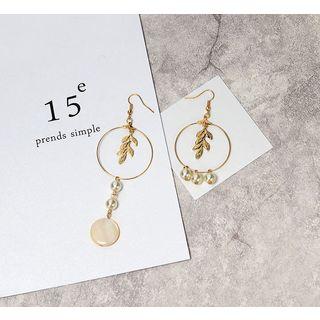 Non-matching Circle Statement Earrings