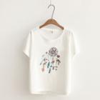 Dream Catcher Print Short-sleeve T-shirt