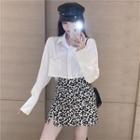 Rhinestone Crop Shirt