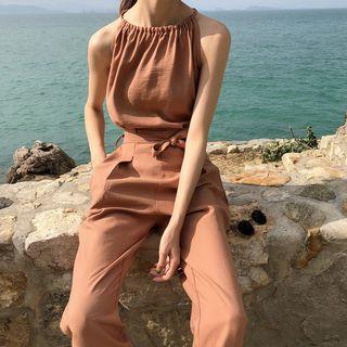 Set: Halter Top + Tapered Pants