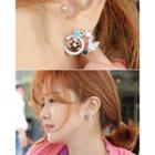 Patterned Rhinestone Earrings