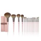 Set Of 16: Makeup Brush Set Of 16 - Pink - One Size