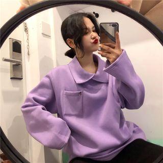 Collared Oversized Pullover