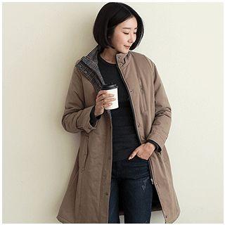 Check-trim Pocket-detail Safari Jacket