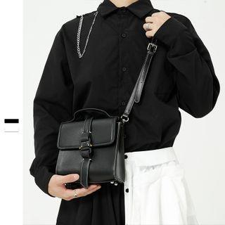 Chain Accent Long-sleeve Shirt