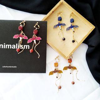 Bird Wooden Earring
