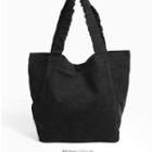 Shirred Corduroy Shopper Bag