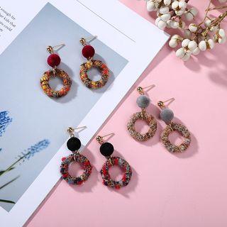 Tweed Loop Drop Earring