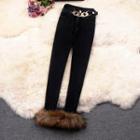 Chain Belted Straight Leg Jeans