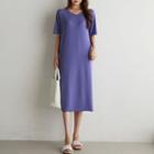 Plain Long T-shirtdress