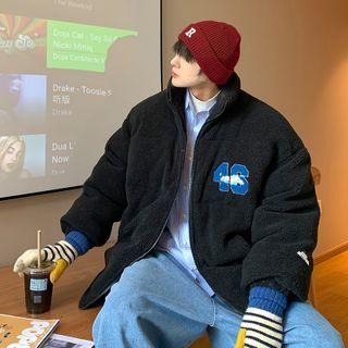46 Embroidered Fleece Zip Jacket