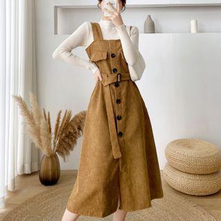 Sweater / Midi A-line Overall Dress / Set