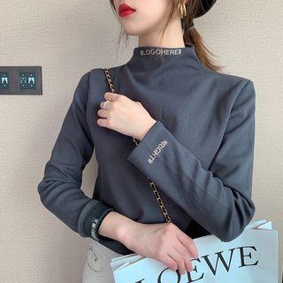 Fleece-lined Lettering Top