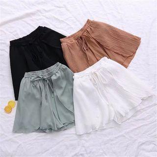 Wide-leg Chiffon Skort