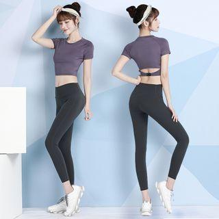Short-sleeve Sports T-shirt / Yoga Pants / Set